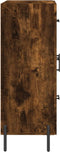 vidaXL - Dressoir - 69,5x34x90 - cm - bewerkt - hout - gerookt - eikenkleurig