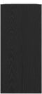vidaXL - Boekenkast - Zwart - Eiken - 68,5x32x68,5 - cm - Bewerkt - Hout