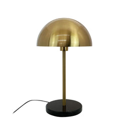 Nancy - Tafellamp - Messing met marmeren voet en grote koepel - Ø32cm x H51cm