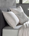 Zohome Kussensloop Satinado - Kussenhoes van 60x70 cm - Set van 2 stuks - 100% Katoen-Satijn - Off-White