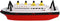 Adriatic Titanic Boot - Speelboot 42 cm - Multicolor