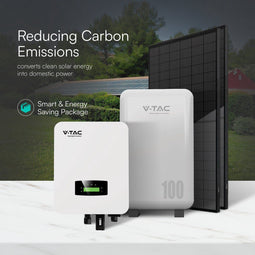 V-TAC Zonne-omvormer en Lithium Batterij Oplossingen - 3.6kW - Hybride - 5kW - kW - Opslag - 410W