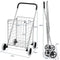 COAST Boodschappenwagen - Draagbaar - 360° - 57 x 58 x 91 cm - Zilver