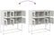 vidaXL - Dressoir - 100,5x39x107 - cm - koudgewalst - staal - wit