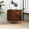 vidaXL - Nachtkastje - 40x35x47,5 - cm - bewerkt - hout - bruin - eikenkleur
