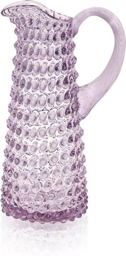 Anna Von Lipa Waterkan Waterkaraf Glas Karaf Dots Kan Eiffel Hobnail - 1L Lila Paars