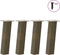 vidaXL - Salontafelpoten - 4 - st - 30 - cm - staal - naturel