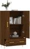 vidaXL - Hoge - kast - 69,5x31x115 - cm - bewerkt - hout - bruin - eikenkleur