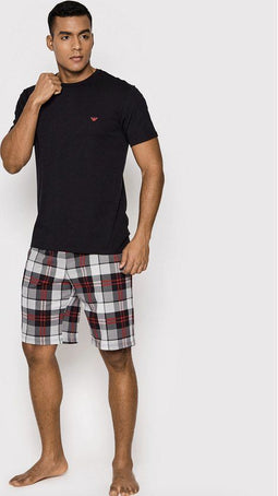 Emporio Armani Pattern Mix - Mannen Shortama - Katoen/Elastaan - Black (XL)