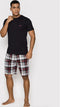 Emporio Armani Pattern Mix - Mannen Shortama - Katoen/Elastaan - Black (XL)