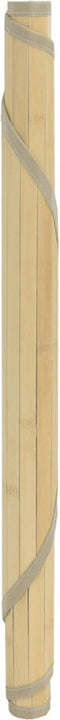 vidaXL - Vloerkleed - rond - 60 - cm - bamboe - lichtnaturel