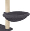 vidaXL - Kattenmeubel - met - sisal - krabpalen - 153 - cm - donkergrijs