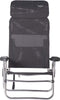 Crespo AL/223 - Strandstoel - Verstelbaar met hoofdsteun - Donker grijs