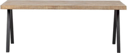 WOOOD Tablo Tafel Visgraat met 2-standen Poot - Mango - 75x180x90