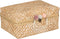 Atmosphera Kids Bamboe manden - Set van 2 stuks - 38x15x28cm - Beige