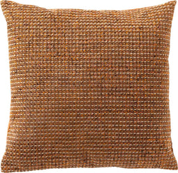 Dutch Decor Sierkussen Lola - Polyester/Viscose - Goudbruin - 45x45 cm (BxH)
