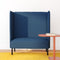 vidaXL - Hoge - Rug - Bank - Blauw - 109x56x121 - cm - Stof