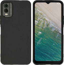 iMoshion Hoesje Geschikt voor Nokia C32 Hoesje Siliconen - iMoshion Color Backcover - Zwart