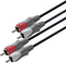 Bandridge VAL4202 Stereo Audiokabel 2x Rca Male - 2x Rca Male 2.00 M Zwart