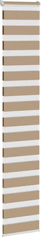 vidaXL - Zebra - Blind - 50x200 - cm - stofbreedte - 55,9 - cm - polyester - zandbruin