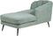 ALLIER - Chaise longue - Groen - Linkerzijde - Bouclé