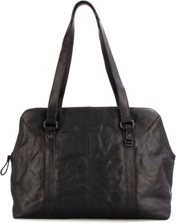 Spikes & Sparrow Leren Laptoptas 15 inch A1271 Zwart
