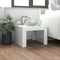 vidaXL - Salontafel - 50x50x35 - cm - bewerkt - hout - hoogglans - wit