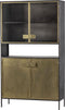 BePureHome Pack Vitrinekast - Metaal - Antique Brass- 190x110x38