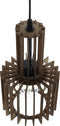 NIARI - Hanglamp - Donkere houtkleur - Multiplex