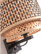 GOOD&MOJO Wandlamp Bhutan - Bamboe/Zwart - Ø25cm - Binnen