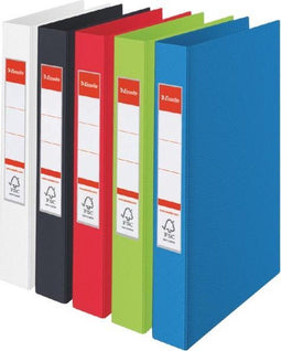 RINGBAND ESSELTE 2R A4 25MM PP ASS