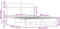 vidaXL - Bedframe - zonder - matras - bewerkt - hout - sonoma - eikenkleur - 150x200cm