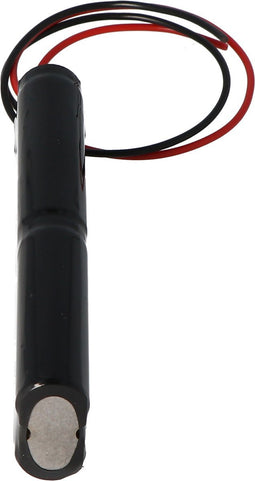 NiCd noodverlichting batterij S2x2 4.8V 0.90Ah, afmetingen ca. 100 mm x 15 mm x 30 mm met kabel en stekker