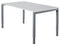 Nice Price Office - Bureau fyra 120x80cm vaste hoogte alu blad wit