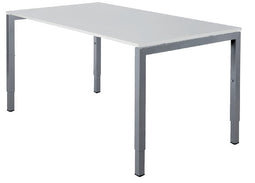Nice Price Office - Bureau fyra 180x80cm instelbaar alu blad wit