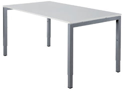 Nice Price Office - Bureau fyra 180x80cm vaste hoogte alu blad wit