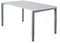 Nice Price Office - Bureau fyra 200x100cm vaste hoogte alu blad wit
