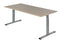 Nice Price Office - Bureau pro-fit 120x80cm instelbaar alu blad ew