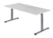 Nice Price Office - Bureau pro-fit 160x80cm instelbaar alu blad wit