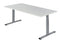 Nice Price Office - Bureau pro-fit 180x80cm instelbaar alu blad wit
