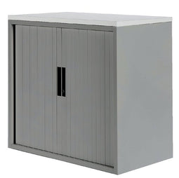 Nice Price Office - Jaloeziedeurkast 2oh 120cm alu topblad wit