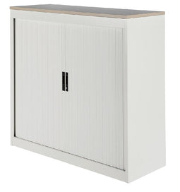 Nice Price Office - Jaloeziedeurkast 2oh 120cm wit topblad ew