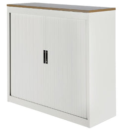 Nice Price Office - Jaloeziedeurkast 2oh 120cm wit topblad no