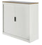 Nice Price Office - Jaloeziedeurkast 2oh 120cm wit topblad no
