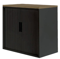 Nice Price Office - Jaloeziedeurkast 2oh 120cm zwart topblad no