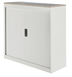 Nice Price Office - Jaloeziedeurkast 3oh 120cm wit topblad ew