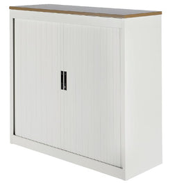 Nice Price Office - Jaloeziedeurkast 3oh 120cm wit topblad no