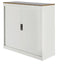 Nice Price Office - Jaloeziedeurkast 3oh 120cm wit topblad no