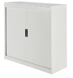 Nice Price Office - Jaloeziedeurkast 3oh 120cm wit topblad wit