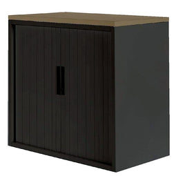 Nice Price Office - Jaloeziedeurkast 3oh 120cm zwart topblad no